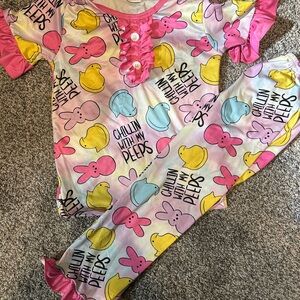 Playful Peeps Pajama Set